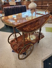 Vintage Italian Drop Leaf Bar