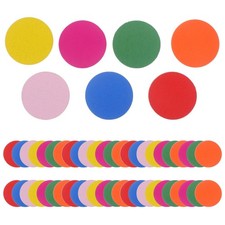  50 Pcs Colored Wooden Circles Bulk Numbers Craft Discs for Crafts