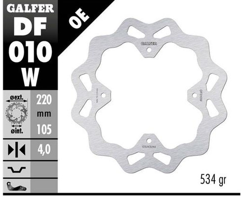 Galfer wave brake disc 220x4mm - wave,