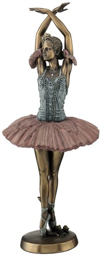 Ballerina bronze figurine - bronze,