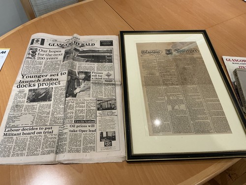Vintage newspaper 1783 glasgow - vintage,