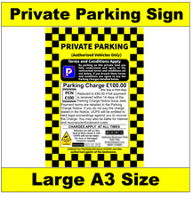  No Parking Sign [ Private Parking Car Park Enforcement Wheel Clamp Keep Clear ]