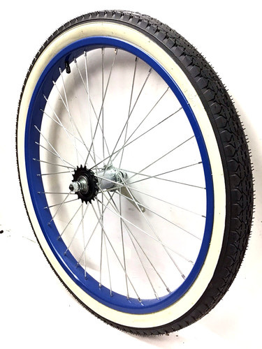 Beach cruiser blue wheel - 24",
