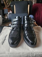 Gothic Buckled Leather Creeper