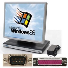 Full-Fledged Secure Mini-PC Computer Thinclient Windows 98 with 43 cm 17" TFT