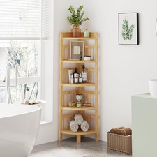 Tier bamboo corner shelf - tier,