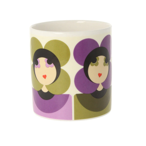 Orla kiely luna - orla, purple/olive'
