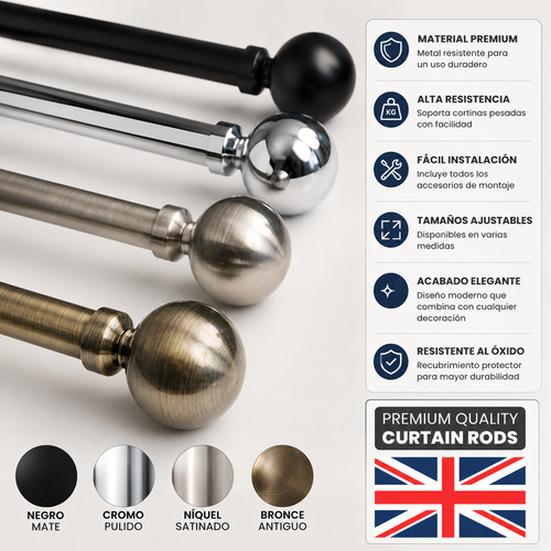 Extendable metal curtain pole - curtain,