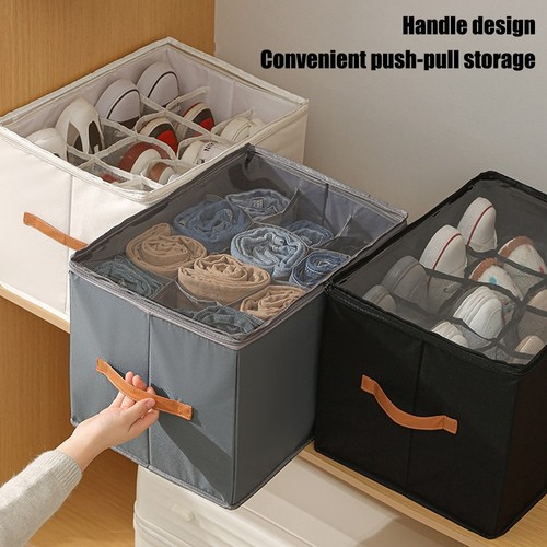 Foldable shoe storage box - foldable,