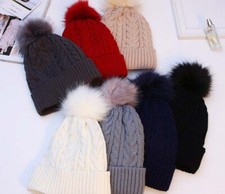 Womens Winter Woolly Hat Cable