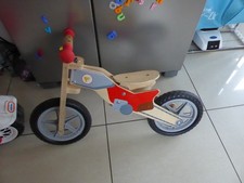 Childs wooden balance bike