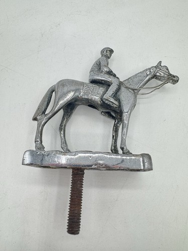 Vintage horse and jockey car - and,