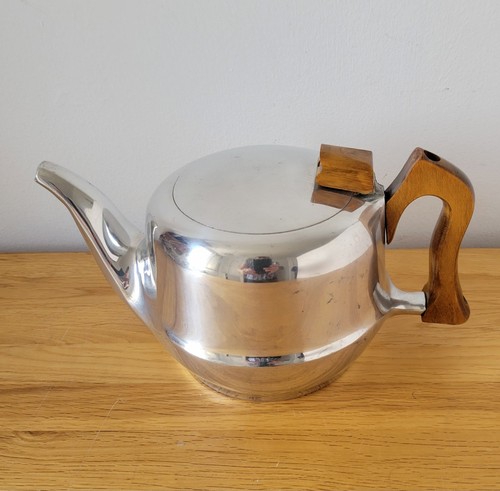 Vintage picquot ware teapot - vintage,