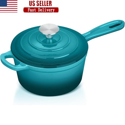 Enameled cast iron saucepan - iron,
