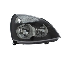 Renault Clio Headlight Mk2 Hatchback 2001-2005 Black Headlamp Drivers Side Right