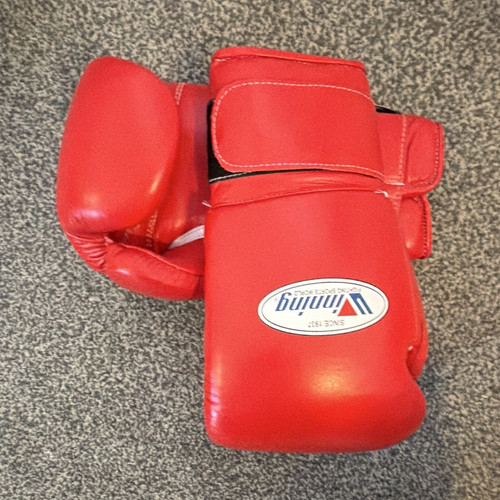 Winning red boxing sparring - winning,