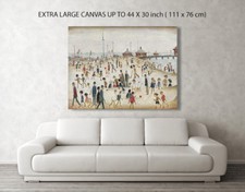 LS Lowry, Lytham Pier, Repro Canvas Box Art/ Photo Print  A4, A3, A2, A1 