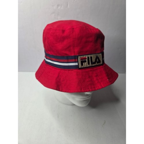 Fila red cotton bucket - red,