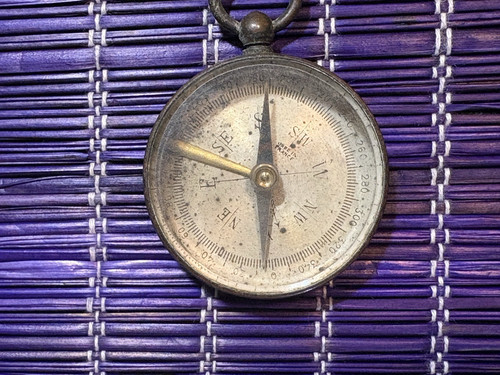 Antique ww1 brass pocket - antique,