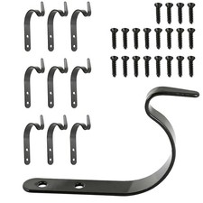 10Pcs Hanging Basket Brackets Metal Strong Outdoor Wall Garden Hook Decor