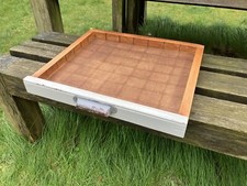 RESTORED VINTAGE 1/2 S&B WOODEN PRINTERS TYPECASE  LETTERPRESS DRAWER DISPLAY