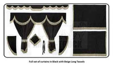 TRUCK CURTAINS for DAF Black