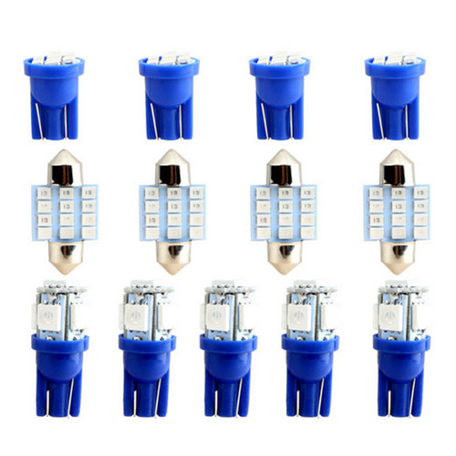 13x blue led - led, lights