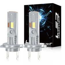 2X H7 LED Headlight Bulbs Kit