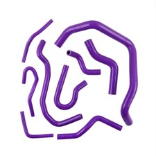 For 92-00 Honda Civic D15 D16 EG EK Silicone Radiator Coolant Hose Purple