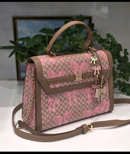 River island brown bow - brown, charm