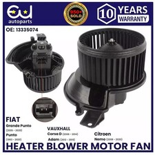 HEATER BLOWER MOTOR FAN FOR VAUXHALL CORSA D CORSA E PUNTO GRAND PUNTO ADAM