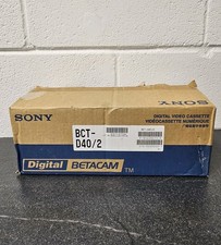 10 X Sony BCT-D40 Digital Betacam Tapes - 40 Minute - New Unused.