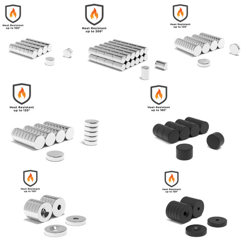 Neodymium epoxy disc cylinder - neodymium/epoxy, disc/cylinder