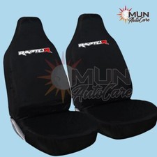 Fits Ford Ranger Raptor In White-Heavy Duty & Waterproof Front 4x4 Seat Covers