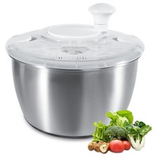 4.5 L Salad Spinner Stainless Steel Spinner with Lid Multifunctional Dishwasher