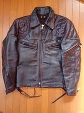 Used Langlitz Leathers Timberline Riders Jacket Size M Black Length 61.5cm