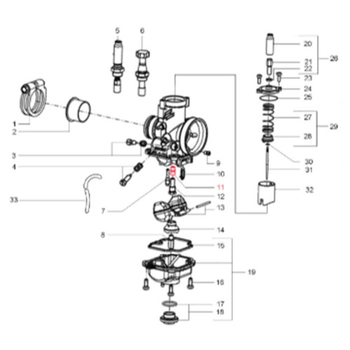 34308400 carburetor needle - 34308400,