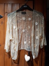 Gorgeous Principles Beaded Sequin Bolero BNWOT