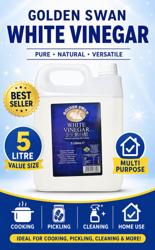 Golden swan white vinegar - golden, 5l