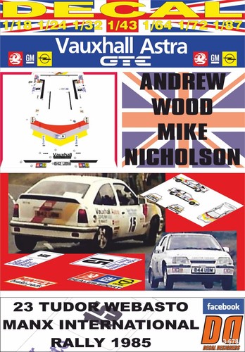 Decal vauxhall astra gte - decal,