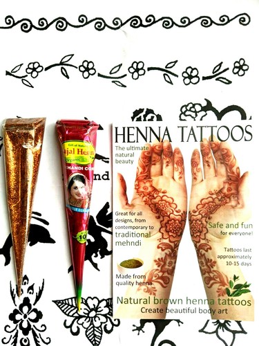 Organic henna and - , kit