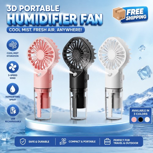 Handheld mist fan with - handheld,