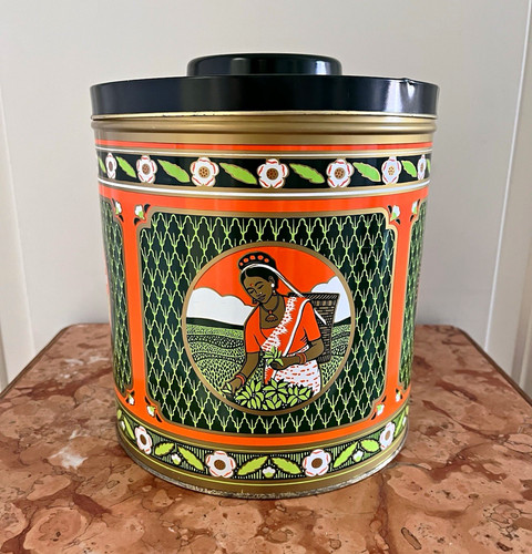 Vintage french metal lidded - french,
