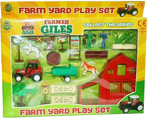 Farm set plastic toy play - farm,