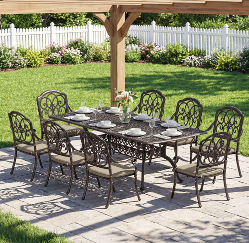Vintage garden dining set - dining, cast