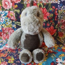 MAMAS & PAPAS 11" KHAKI GREEN DINOSAUR SOFT TOY PLUSH MINI ADVENTURES