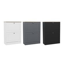 Modern 2 Drawer Shoe Cabinet