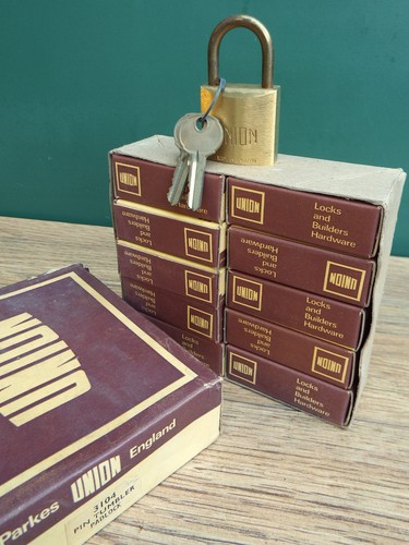 Union brass padlock and - , keys