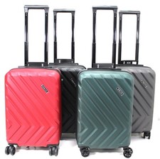 Morano New 8 Wheel Suitcase Hard Shell Carry On Cabin Bag Trolley Hand Luggage