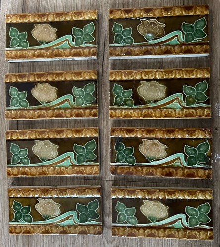 Art nouveau fireplace border - nouveau,